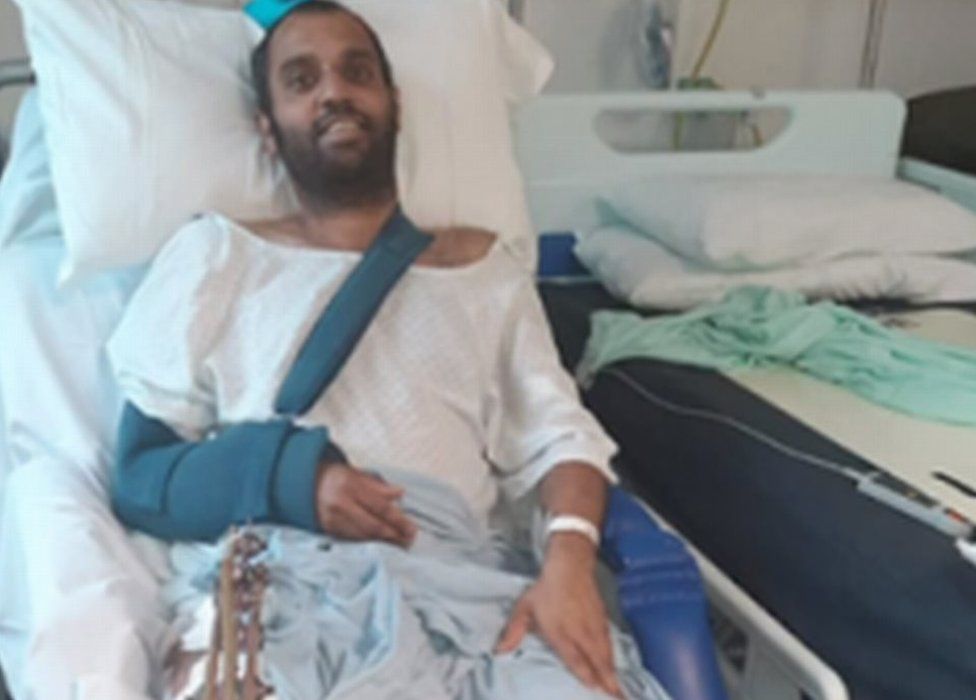 Imran Choudhury in hospital