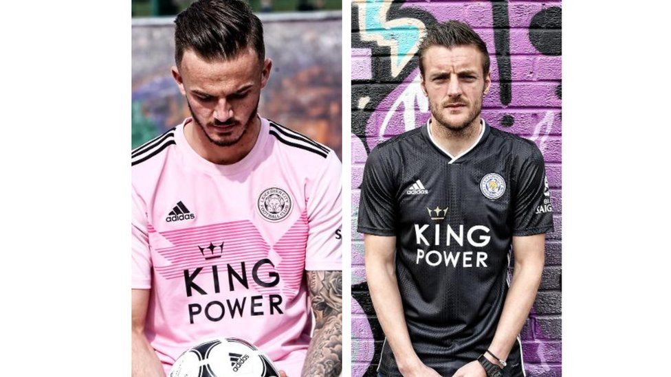 19-20 Leicester City Away Pink Soccer Jerseys Shirt