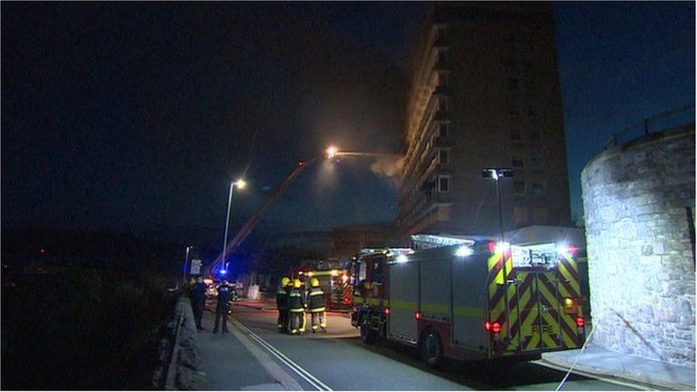 Fire at Quality Hotel