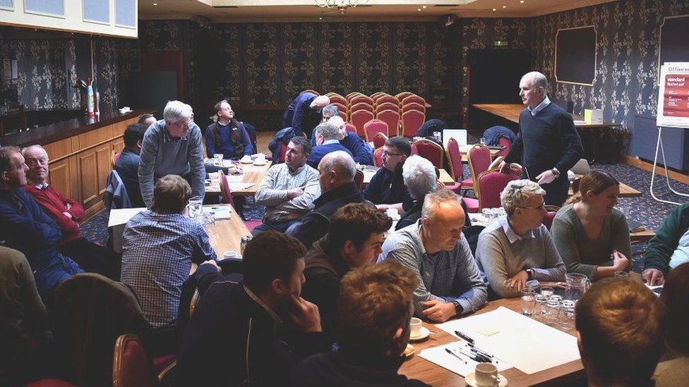 Farmers and growers at the meeting