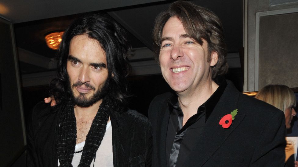 Russell Brand (L) and Jonathan Ross attend the Music Industry Trusts' Awards at The Grosvenor House Hotel on November 2, 2009 in London, England