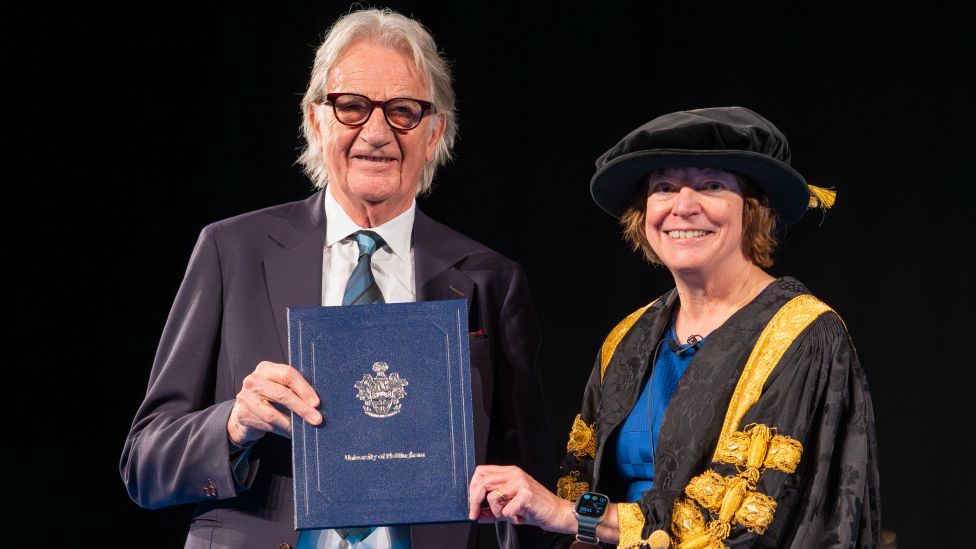 Sir Paul Smith with Professor Shearer West
