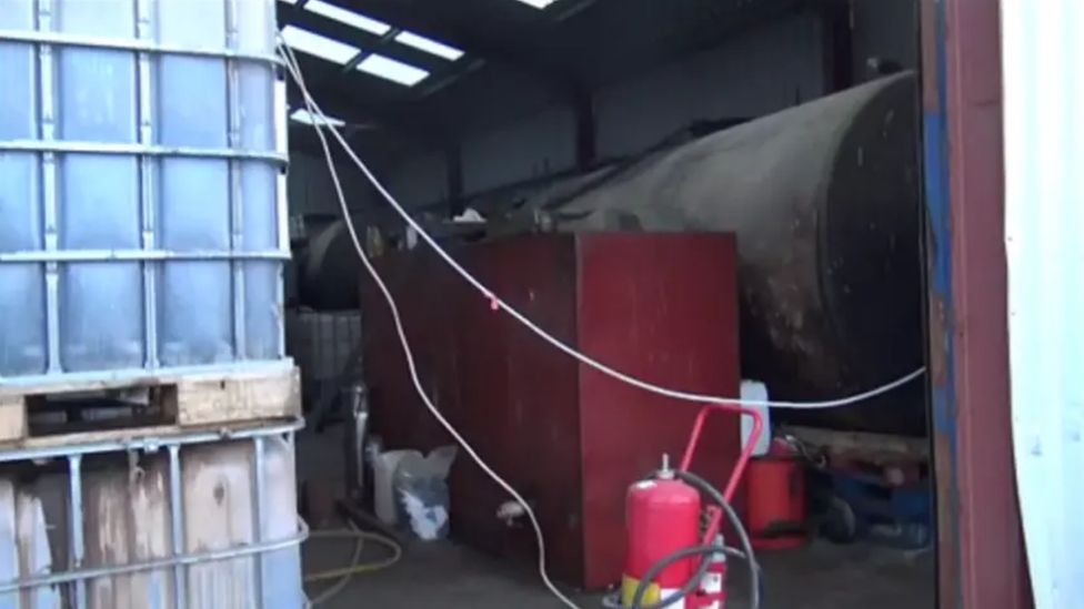 Suspected 'multimillion pound' fuel laundering raid in Newry BBC News
