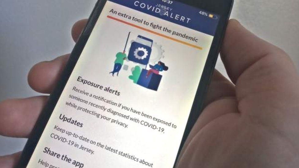 Covid alert app on phone