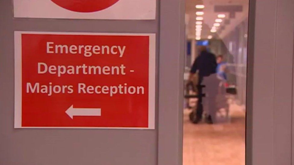 Emergency department sign