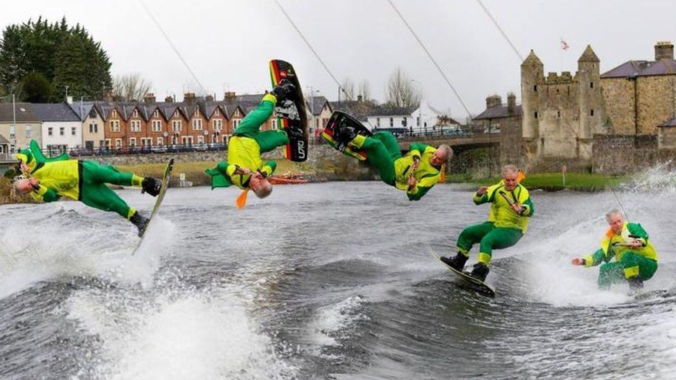 Fermanagh's wakeboarding leprechauns will
