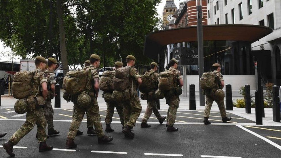 Soldiers in London