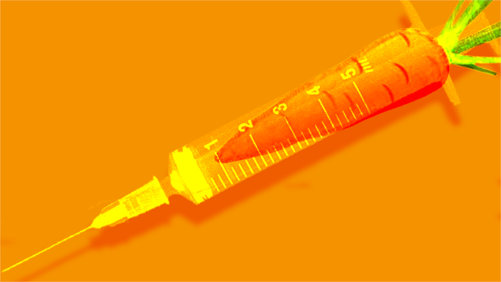 vaccine and carrot graphic