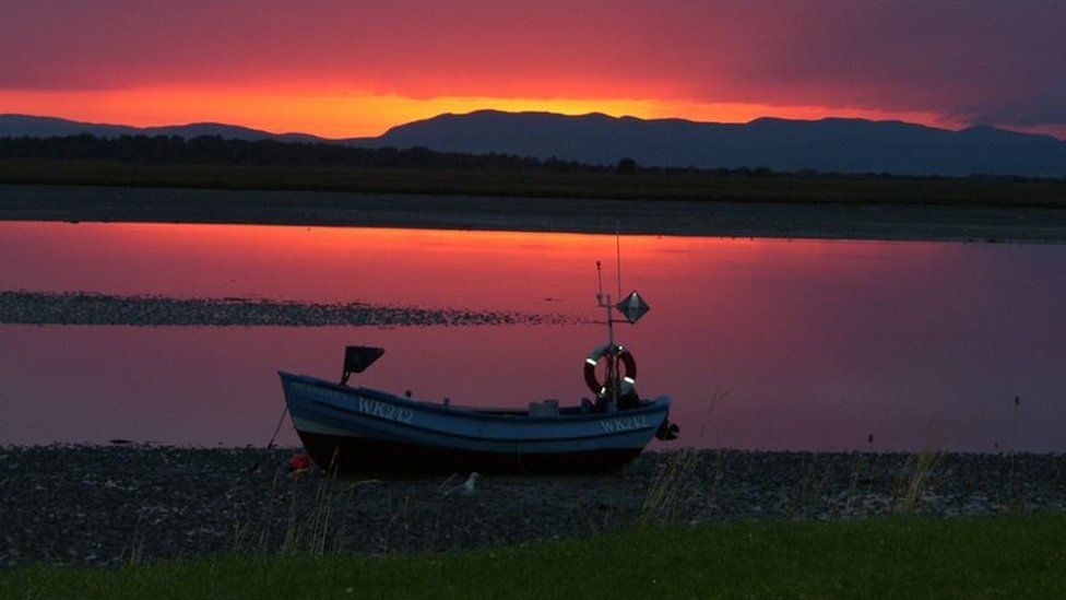 Sunset taken over Inver Bay on Dornoch Firth looking west.