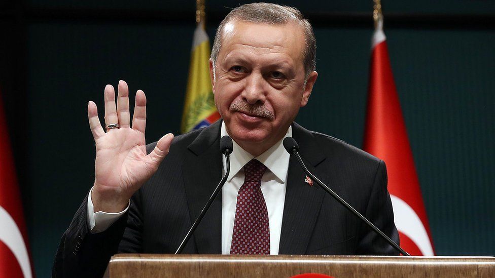 Recep Tayyip Erdogan - handout photo released 6 October