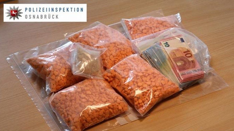 Donald Trump-shaped ecstasy tablet seized by German police (20 August 2017)