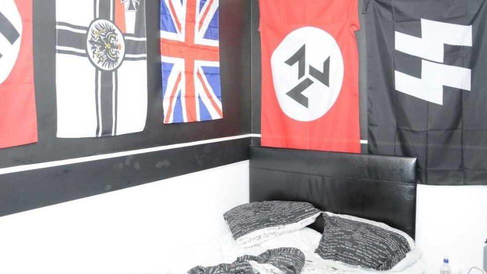 Nazi symbols in Jack Coulson's bedroom