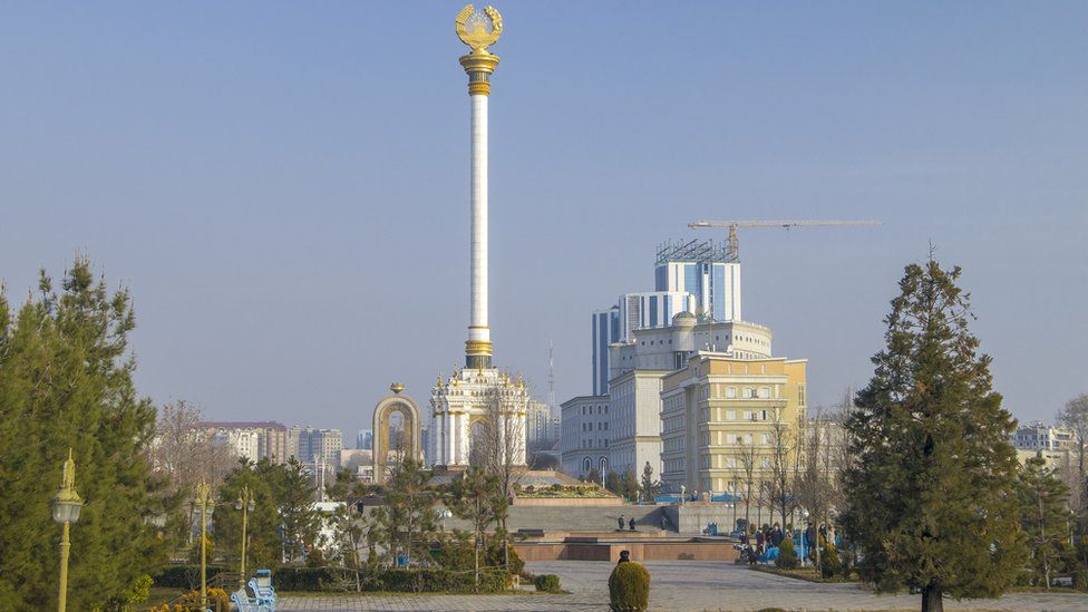 National coat of arms square, Dushanbe, Tajikistan