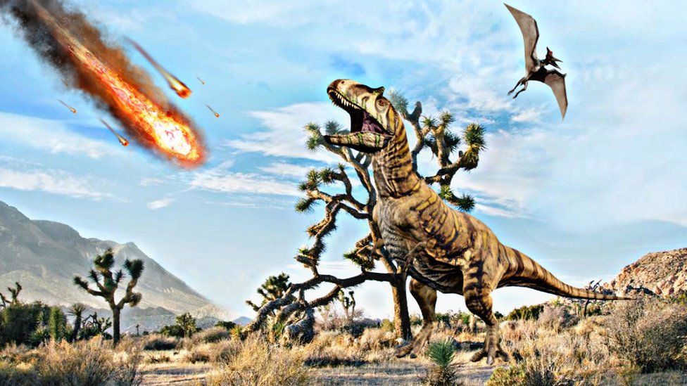 Asteroid-wiping-out-dinosaurs.