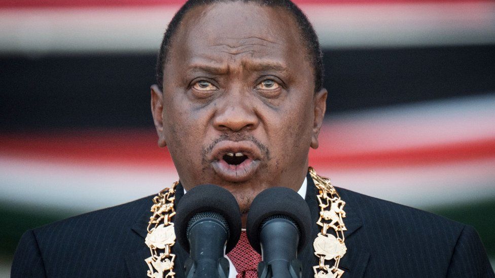 Kenya's president Uhuru Kenyatta