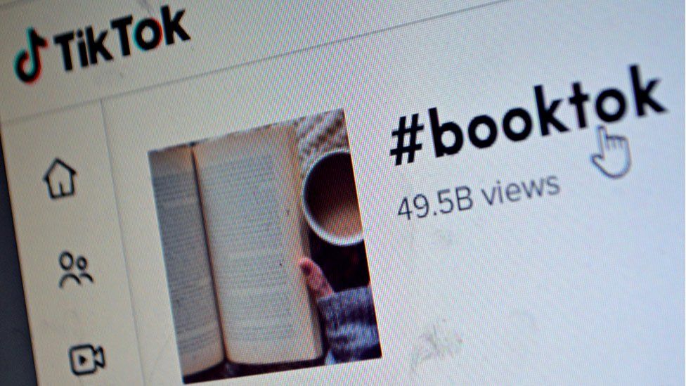 #BookTok screenshot on TikTok