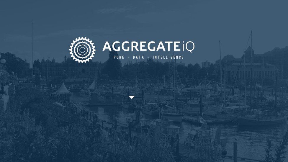 AggregateIQ logo from its website, with the tagline "Pure - Data - Intelligence"