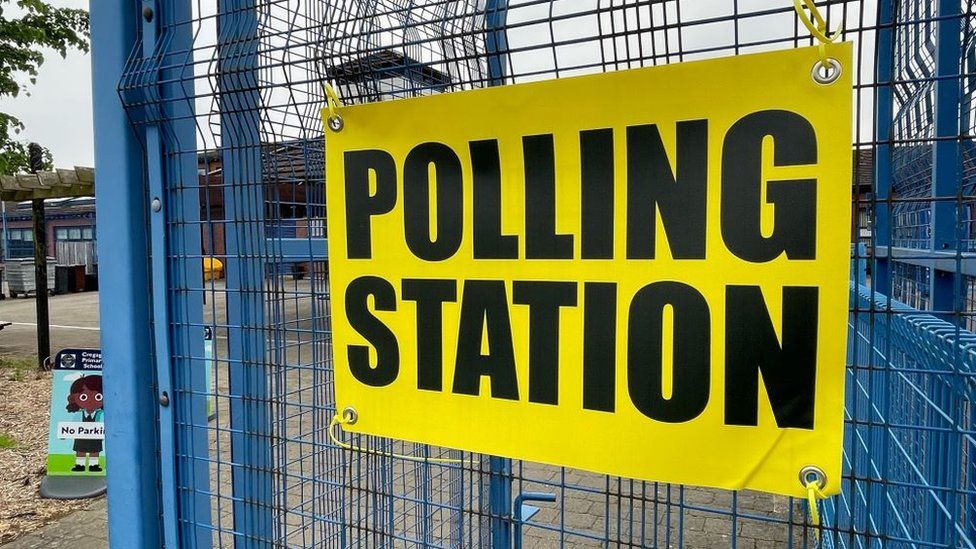 Polling station in Northern Ireland