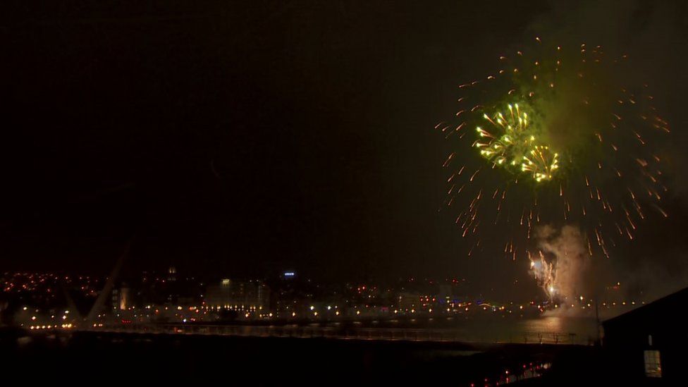 Fireworks finale in Derry