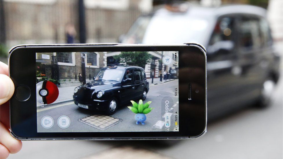 Pokemon Go being played in London