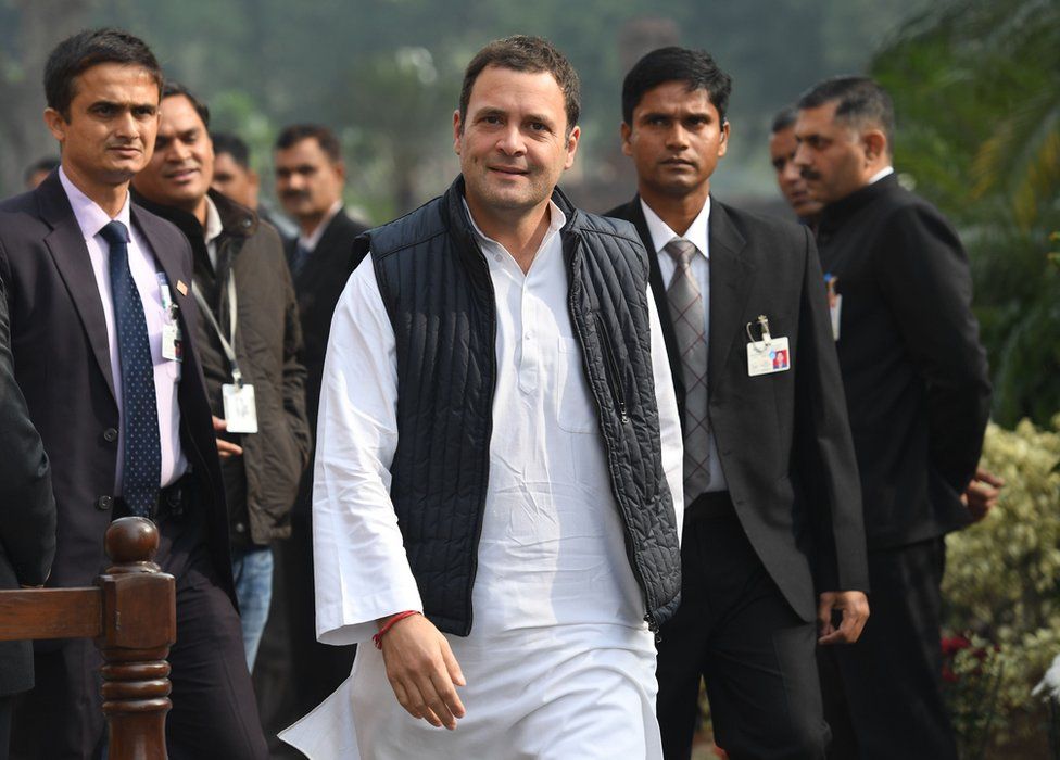 Congress party president-elect Rahul Gandhi in Delhi in December 2017.