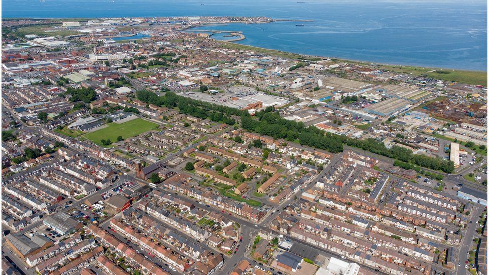 Aerial view of Hartlepool
