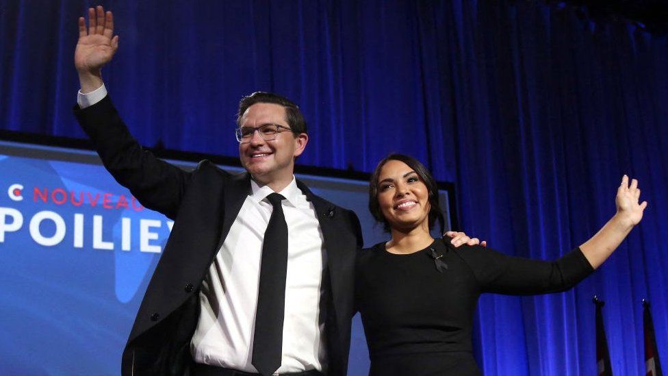 Pierre Poilievre photographed in Ottawa following his win as Conservative party leader on Saturday.