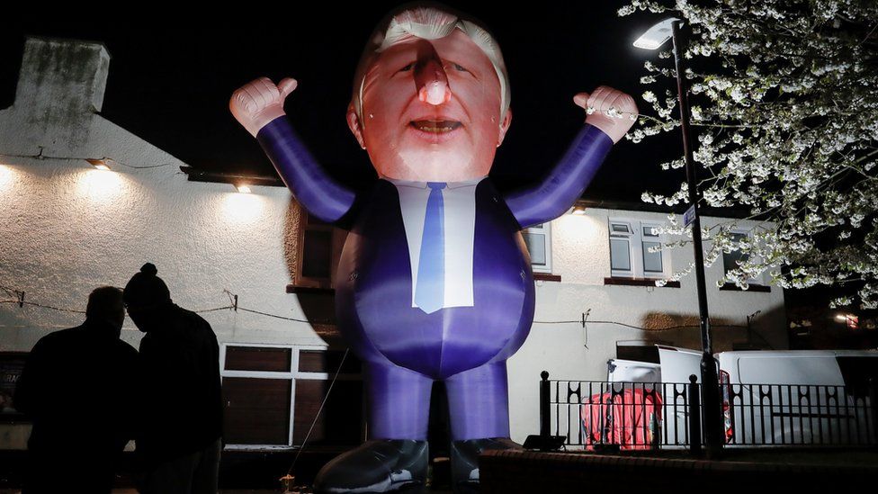 Boris Johnson inflatable