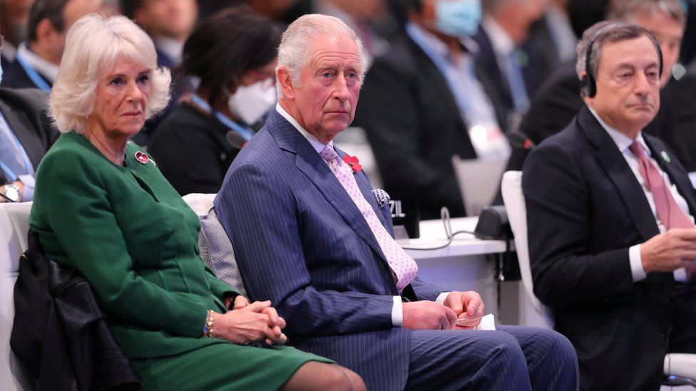 Britain"s Charles, Prince of Wales and Camilla, Duchess of Cornwall, attend the opening ceremony of the UN Climate Change Conference (COP26) in Glasgow, Scotland