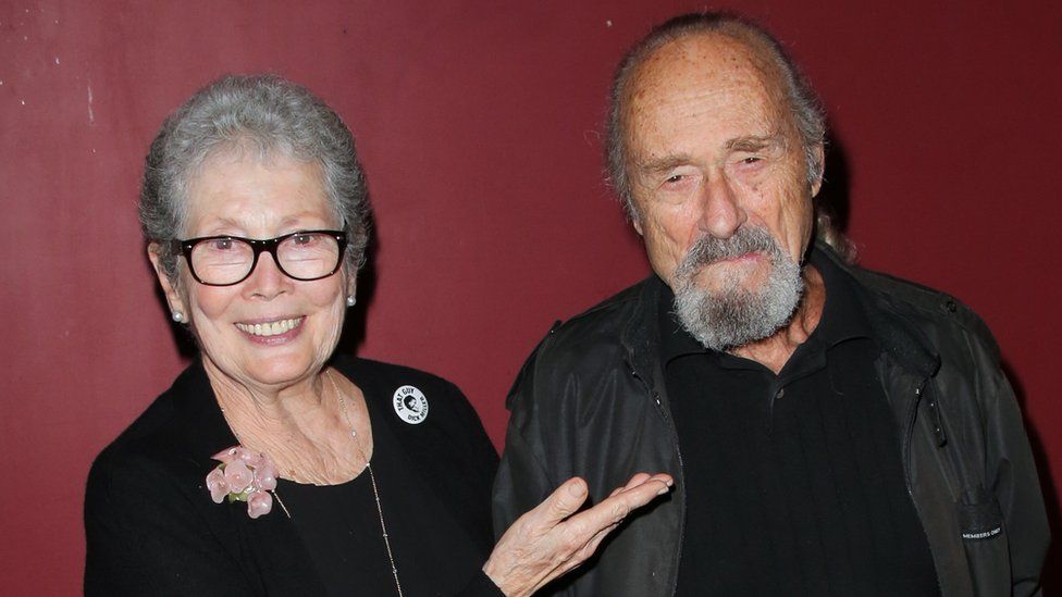 Dick Miller with Jackie Joseph in 2005