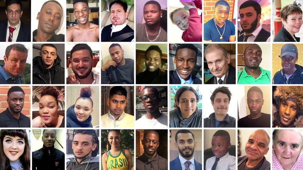 Images of some of those killed in London in 2018