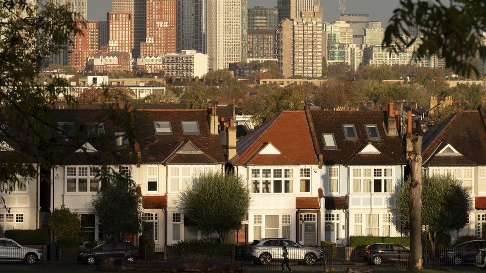 View of houses in Lambeth