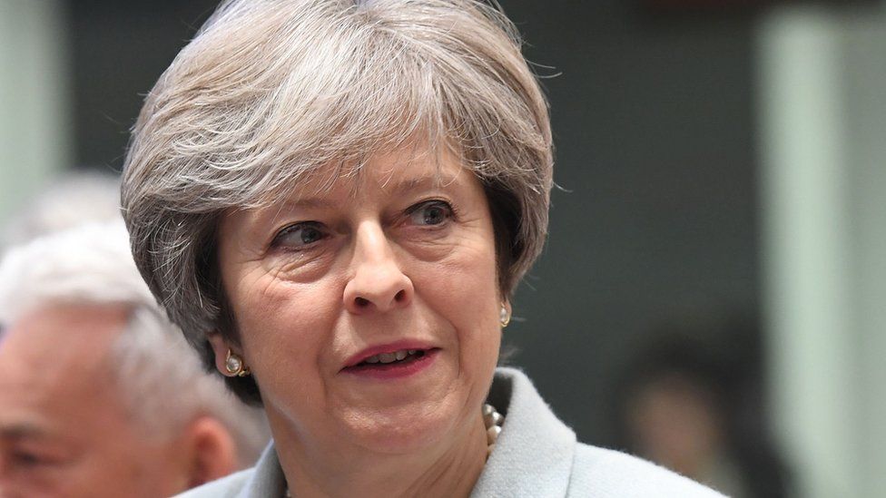 British Prime Minister Theresa May at the EU Eastern Partnership summit