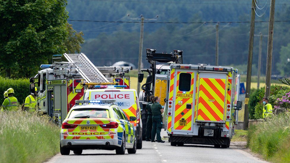 Motorcyclist airlifted to hospital after tractor crash BBC News