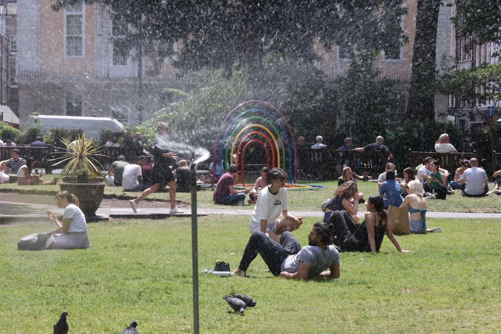 Soho Square in Central London on 16 June