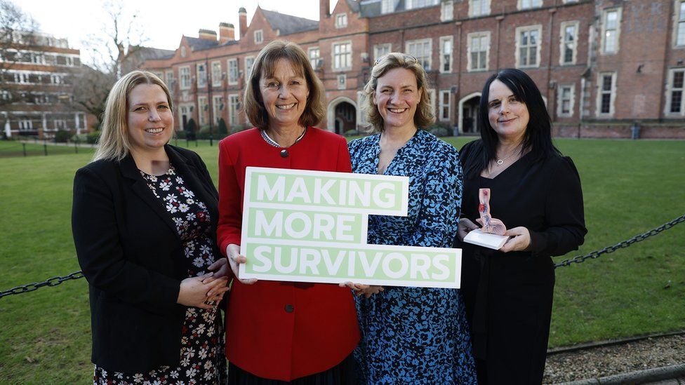 Prof. Helen Coleman, Queen's University Belfast, Prof. Juliette Hussey from Trinity College Dublin, Orla Dolan CEO Breakthrough Cancer Research, and Prof. Jacintha O’Sullivan, Trinity St. James’s Cancer Institute