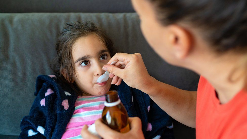 Liquid antibiotics are being prescribed to children with symptoms of strep A