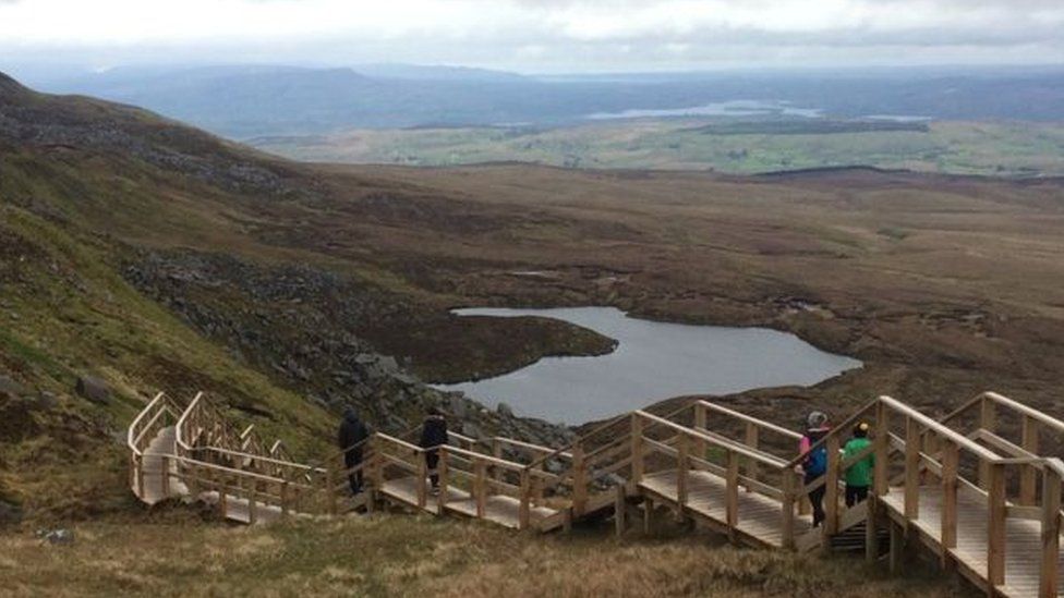 Cuilcagh Mountain wooden walkway, county fermanagh