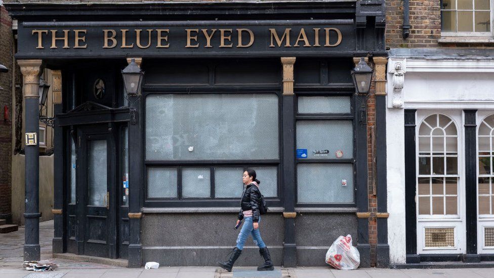 The recently closed Blue Eyed Maid in Borough