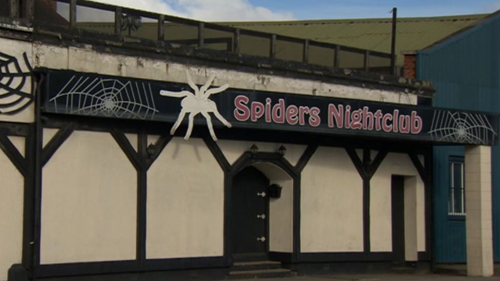Exterior of Spiders nightclub