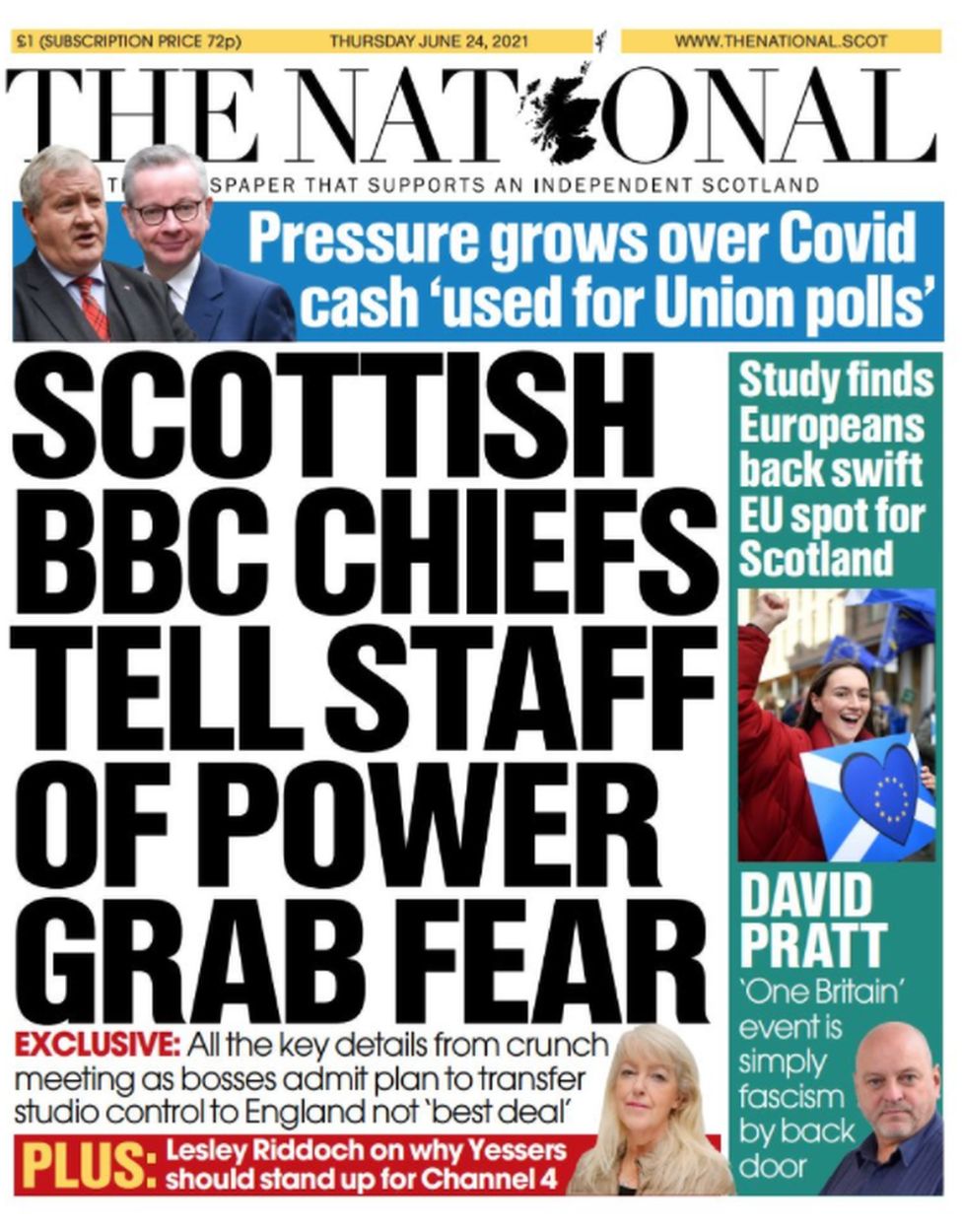 Scotland S Papers Euros Drive Covid Surge And Nurses Fight Low Pay Bbc News