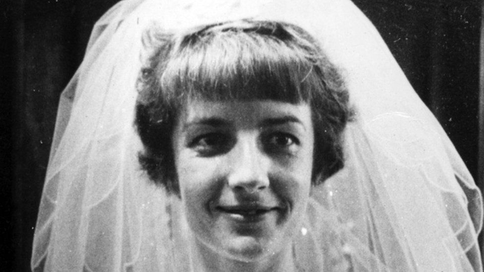 Janet Parker on her wedding day