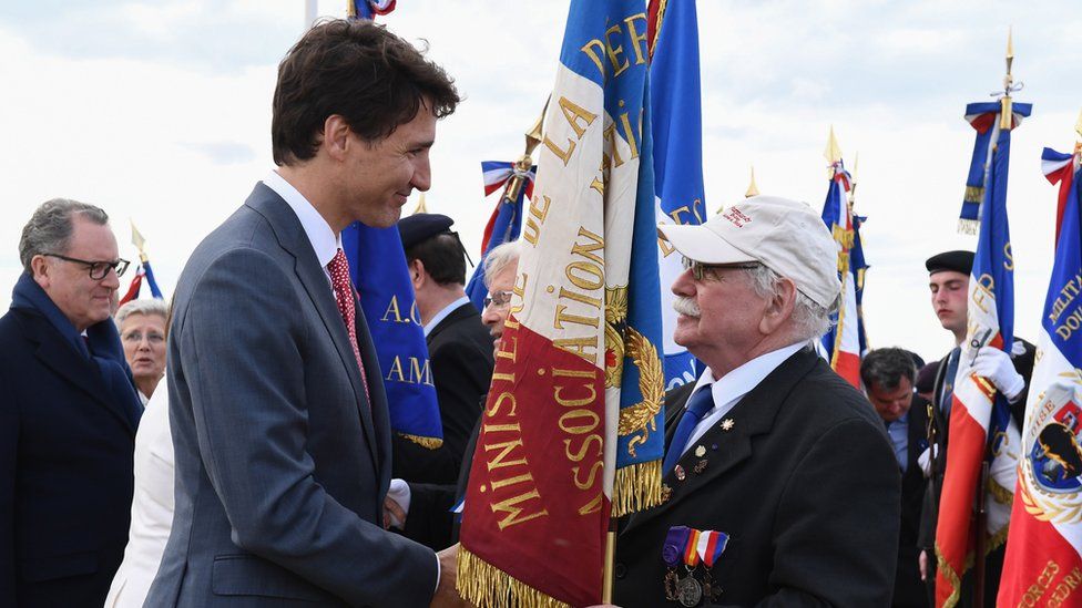 Canadian Prime Minister Justin Trudeau also attended the D-Day commemorations in Normandy