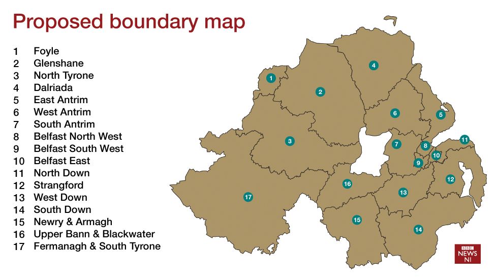 Map Of North Down Belfast 'Set To Keep Four Mps' - Bbc News