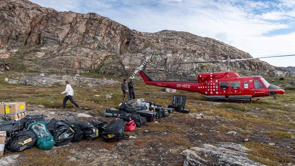 Base camp in Greenland