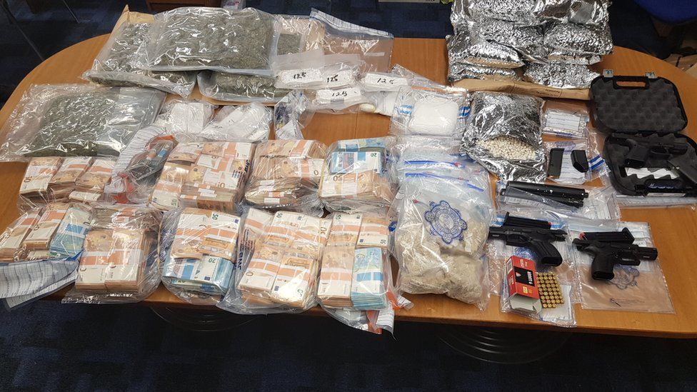 County Meath Police Seize Drugs Cash And Guns Bbc News