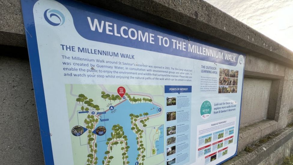 Guernsey reservoir nature trail reopens after storm damage BBC News