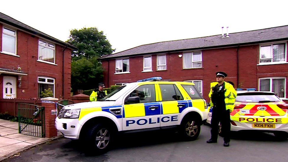 three more arrests over body in rochdale house bbc news