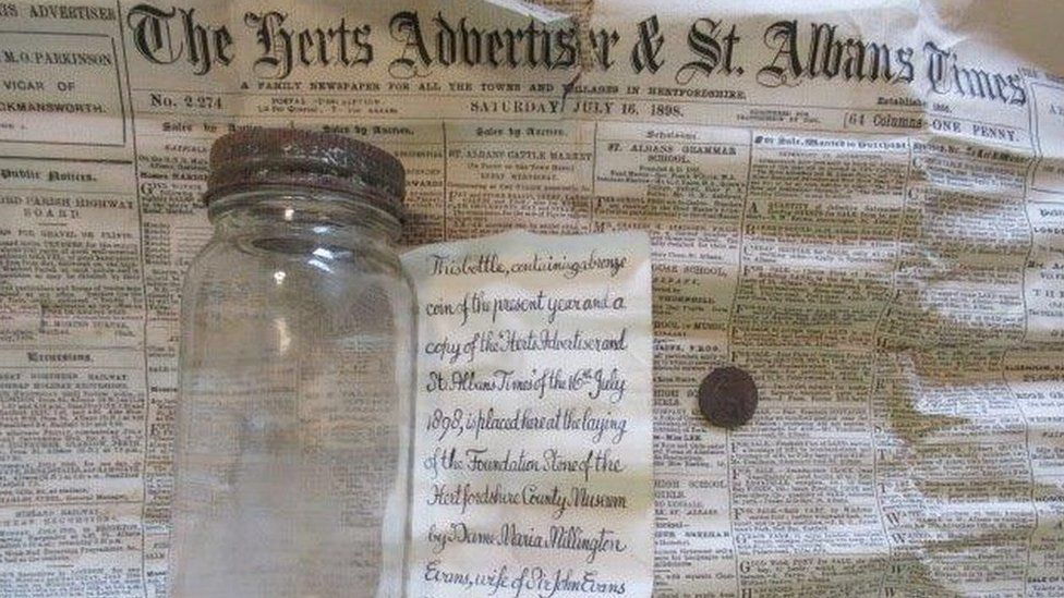 St Albans Museum time capsule