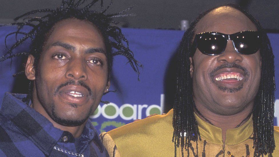 Coolio and Stevie Wonder